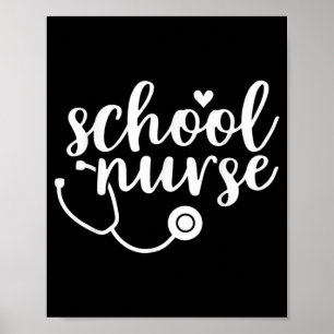 Poster Apreciação da Enfermeira Escolar Bonita