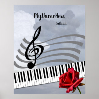 Poster Apreciação de Música e personalização de Talentos