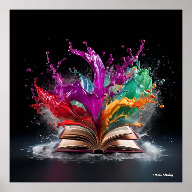 Poster Apreciação do Escritor Colorida (Frente)