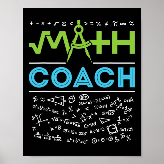 Poster Apreciação do Professor de Treinador de Matemática (Frente)