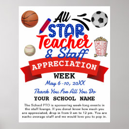 Poster Apreciação do Professor Semana Todas as Estrelas d