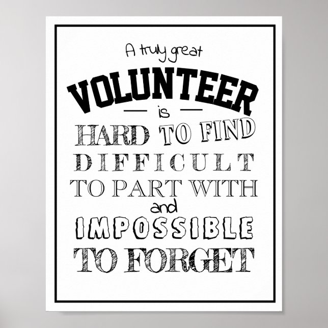 Poster Apreciação do voluntário Obrigado pelo escritório (Frente)