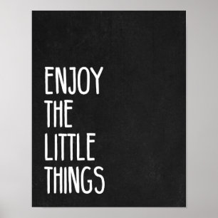Poster Aprecie as coisas pequenas