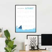 Aprenda a Escrever o Cartaz do Alfabeto para Crian