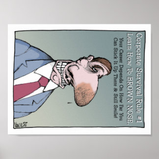 Pôster Aprenda a marrom