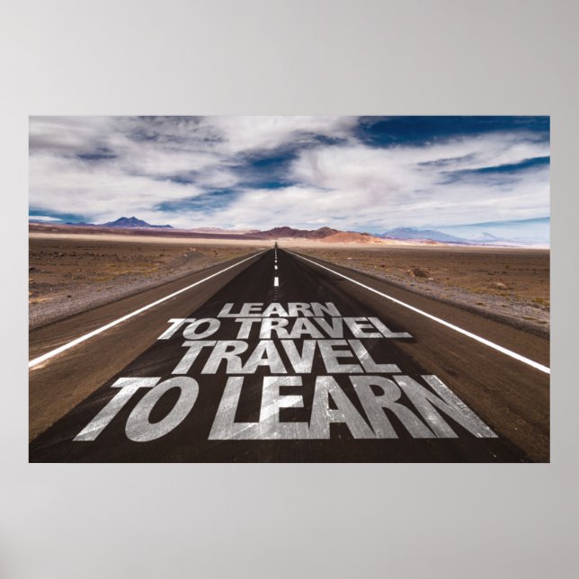 Pôster Aprenda A Viagem Para Aprender (Frente)