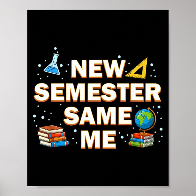Poster Aprendizado para Exames Estudante Aprender Escola  (Frente)