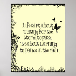 Pôster Aprendizagem inspirada dançar nas citações da