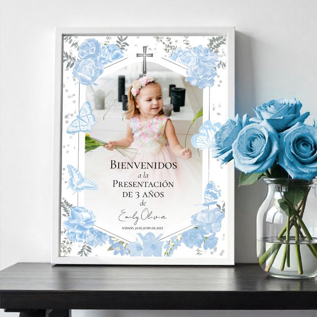 Poster Apresentação 3 años Foto de boas-vindas Butterflys (Criador carregado)