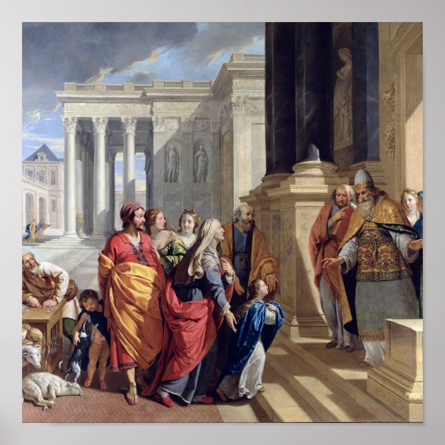 Poster Apresentação da Virgem no Templo (Frente)