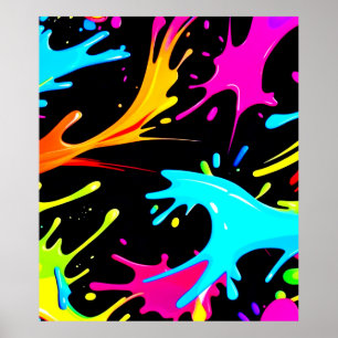 Poster Apresentação de cores: Abstrato Art