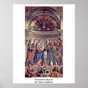 Pôster Apresentação de Jesus por Vittore Carpaccio