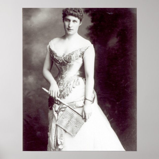 Pôster Apresentação de Lily Langtry (1853-1929) na Haymar (Frente)