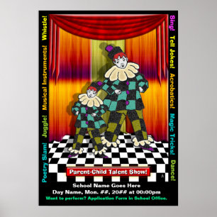 Poster Apresentação de Talentos Pai-Filho