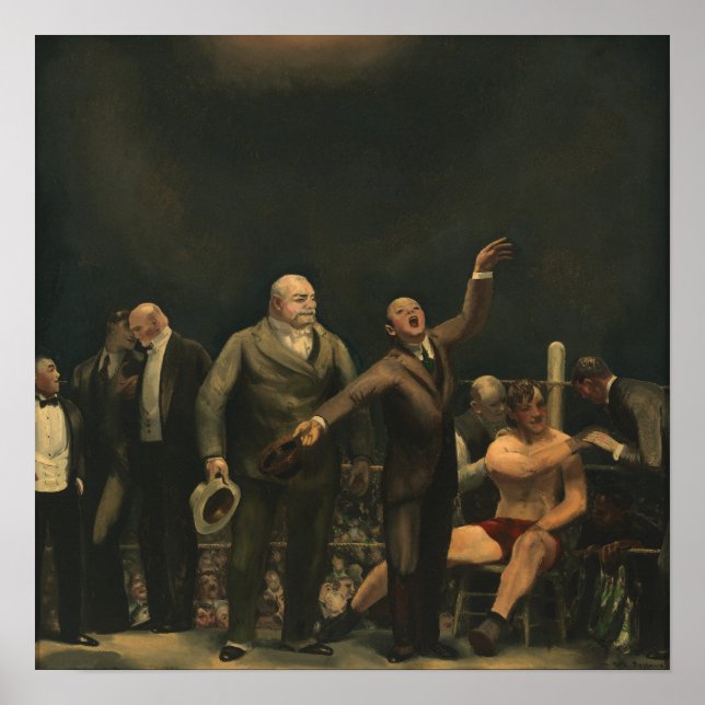 Poster Apresentando John L. Sullivan por George Bellows (Frente)