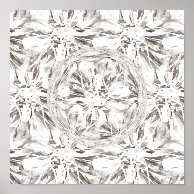 Poster April Birthstone Gemstone Diamond (Frente)