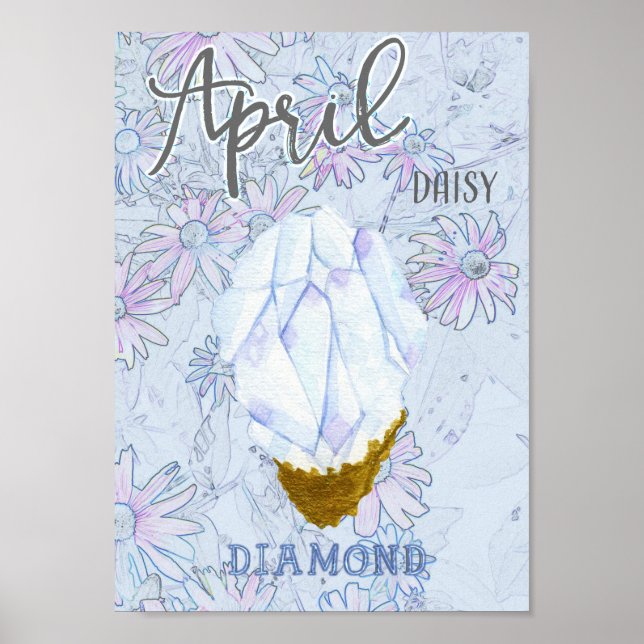 Poster April Daisy e Diamond Birthday (Frente)