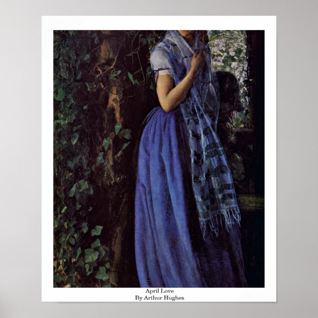 Poster April Love Por Arthur Hughes (Frente)