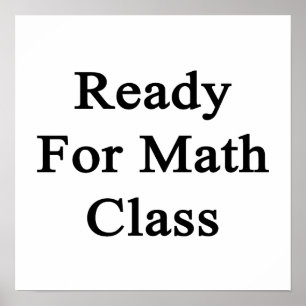 Poster Apronte para a classe da matemática