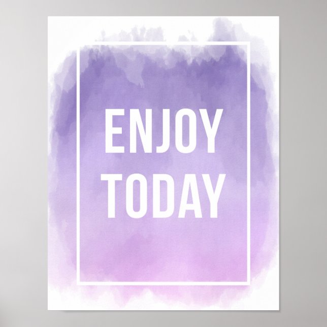 Poster Aproveite a citação motivacional de hoje (Frente)