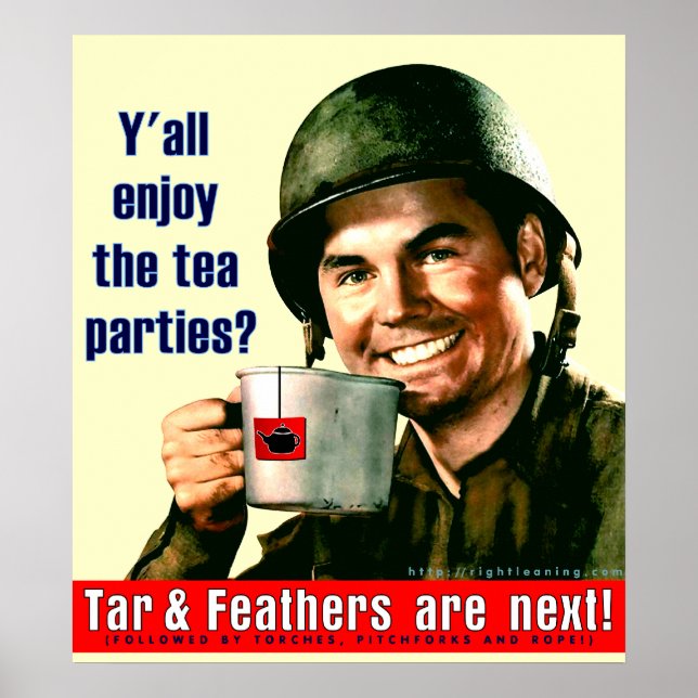 Pôster Aproveite a festa do chá? (Frente)