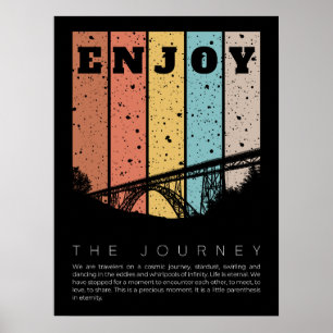 Poster Aproveite a viagem - citação de Paulo Coelho