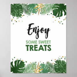 Poster Aproveite alguns doces tratamentos tropicais Safar