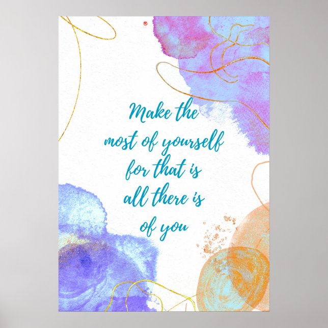 Poster Aproveite ao máximo você mesmo (Frente)