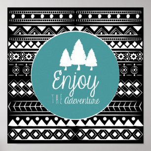 Poster Aproveite O Adventure Boho