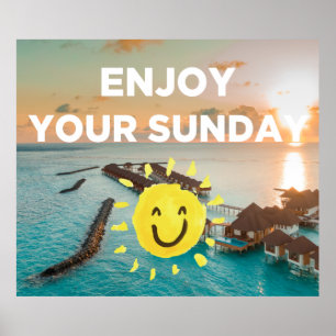 Poster Aproveite seu domingo