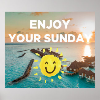 Poster Aproveite seu domingo