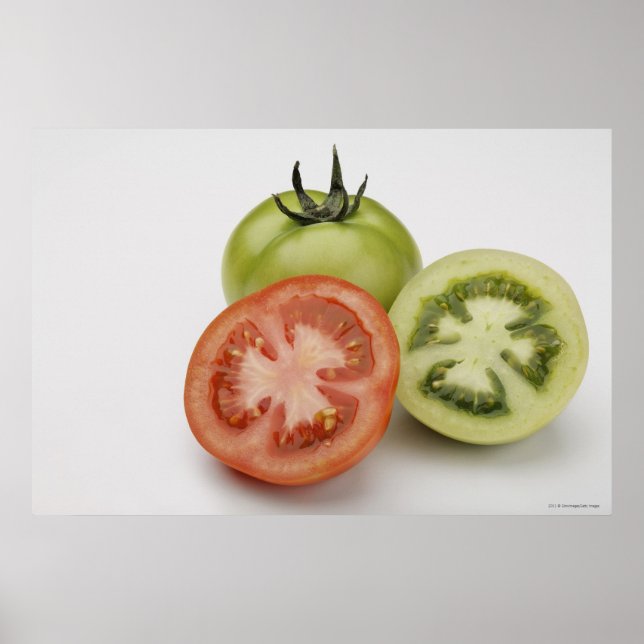 Poster Aproximação de três tomates (Frente)