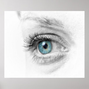 Poster Aproximação dos olhos humanos