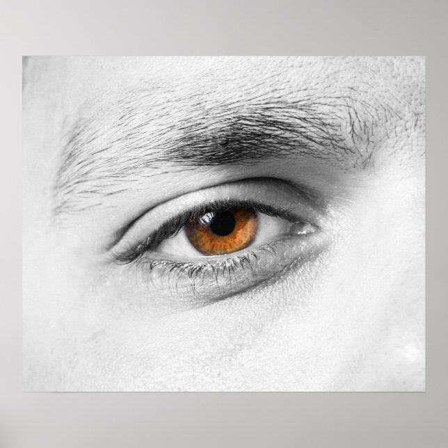 Poster Aproximação dos olhos humanos (Frente)