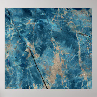Poster Aqua Onyx Marble: Design de alta resolução.
