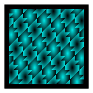 PÔSTER AQUA PATTERN DESIGN