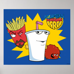 Poster Aqua Teen Hunger Force Explosive Graphic