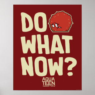 Poster Aqua Teen Hunger Force Meatwad "Do What Now?"