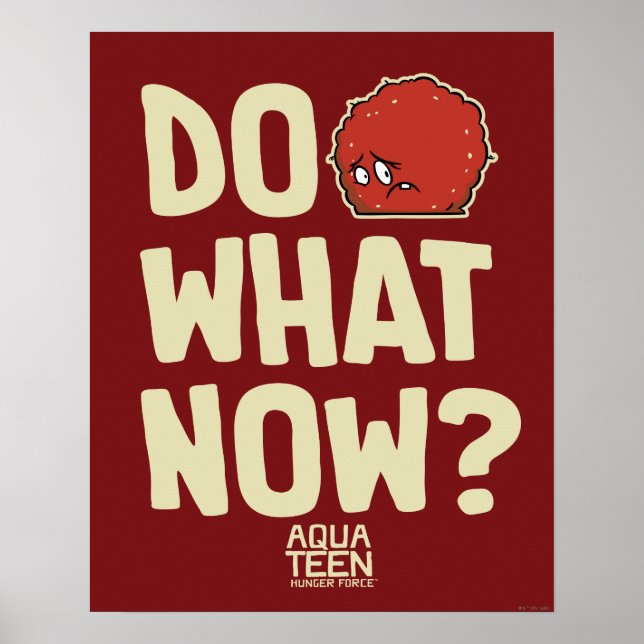 Poster Aqua Teen Hunger Force Meatwad "Do What Now?" (Frente)