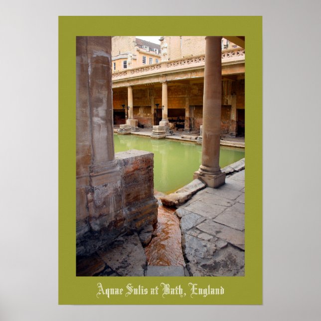 Poster Aquae Sulis at Bath England (Frente)