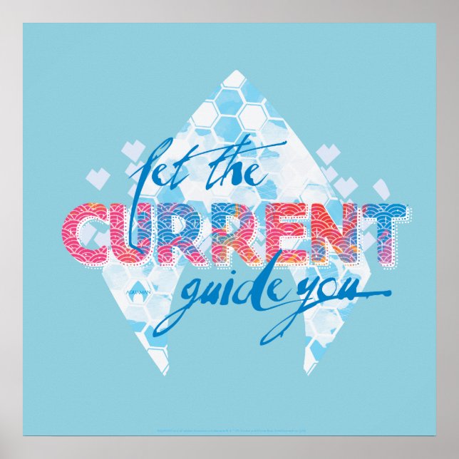 Poster Aquaman | "deixou o guia atual você" gráfico do (Frente)