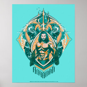 Poster Aquaman Gráfico Aquaman & Trenchers