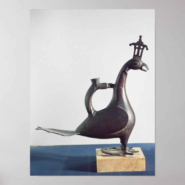 Pôster Aquamanile sob a forma de pavão (Frente)