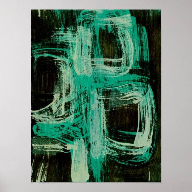 Pôster Aquamarine Windows I (Frente)