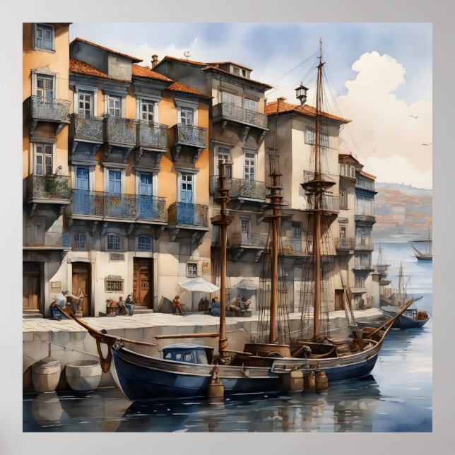Poster Aquarela do Porto (Frente)