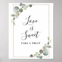 aquarela eucalipto Amor é doce sinal