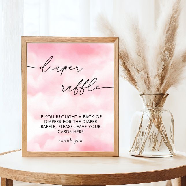 Poster Aquarela Na Nuvem 9 - Fralda Raffle (Criador carregado)