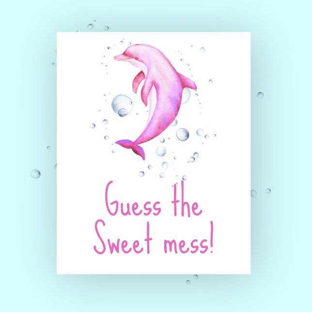 Poster Aquarela náutica - Adivinha a doce bagunça (Criador carregado)