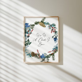 Poster Aquarela para nós uma criança é nascer