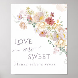 Poster Aquarela Púrpura Primavera Bridal